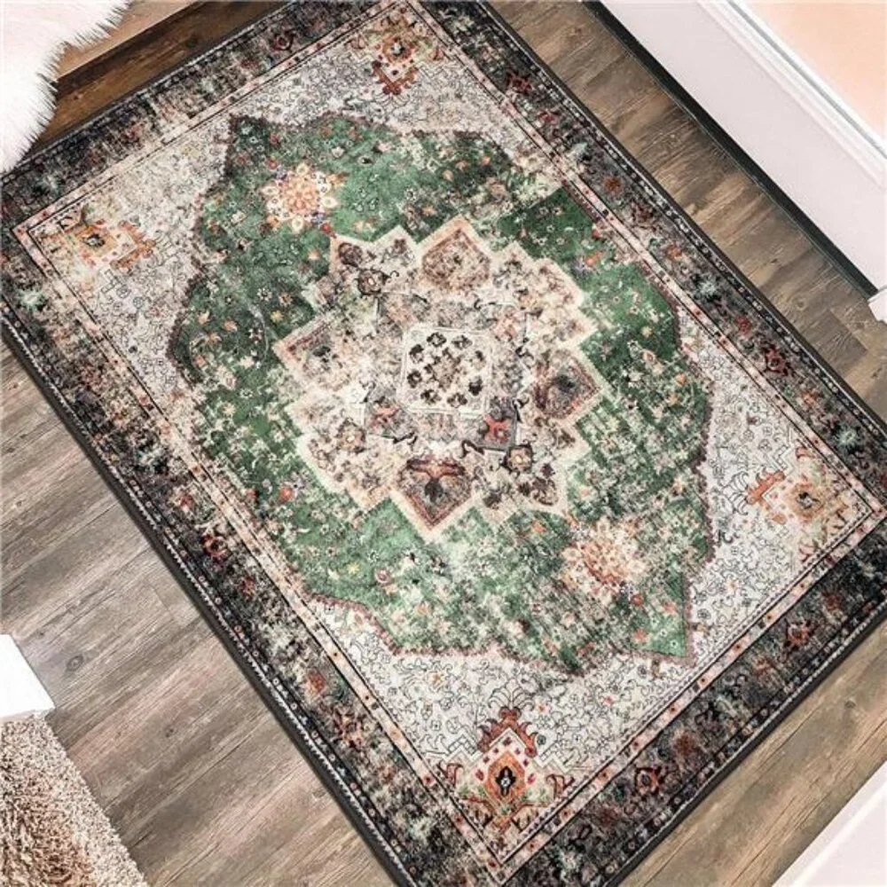 2x3 Small Rugs for Entryway, Boho Area Rug for Bathroom Throw Hallway Vintage